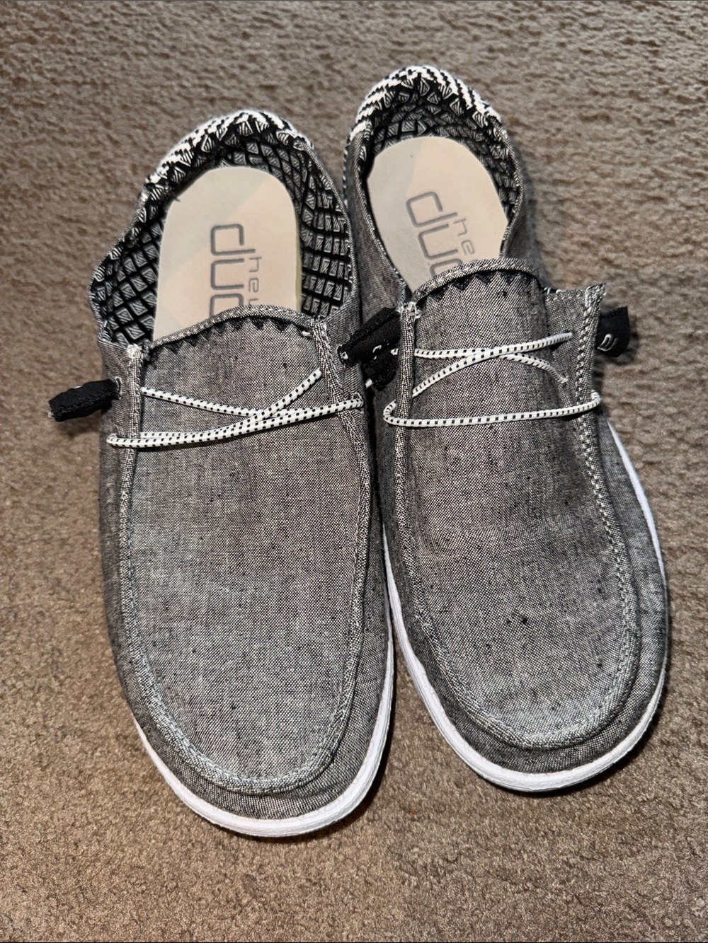 Womens Casual Slip-On Shoes in Gray